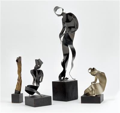 Eugen Mayer, a female torso, two seated female figures and one standing, Kunstgewerbeschule des Österreichischen Museums für Kunst und Industrie, Vienna, c. 1925 - Jugendstil e arte applicata del XX secolo