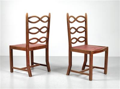 Hugo Gorge, a pair of chairs, Vienna, c. 1922 - Jugendstil e arte applicata del XX secolo