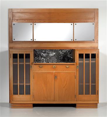 Karl Witzmann (1883 Vienna 1952), a large sideboard, from the dining room of Villa Bergmann, Tullnerbach - Pressbaum, executed by Tischlerei Adolf Legerer, Vienna V, 1902 - Jugendstil and 20th Century Arts and Crafts