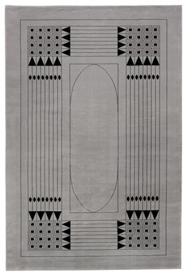 Otto Prutscher, großer Teppich "Diadem", Entwurf: 1905, Dessin-Nr. 603 N 53, Ausführung: Fa. Johann Backhausen  &  Söhne, Wien, Hoheneich, 1994 - Jugendstil und Kunsthandwerk des 20. Jahrhunderts
