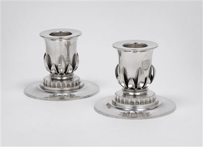 A pair of Art Deco candleholders, Copenhagen 1942 - Jugendstil and 20th Century Arts and Crafts