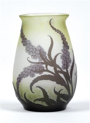 A vase with speedwell, Emile Gallé, Nancy, c. 1910 - Secese a umění 20. století