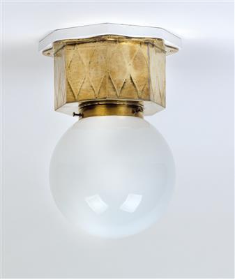 Wand- bzw. Deckenlampe, Österreich, um 1910/20 - Jugendstil und Kunsthandwerk des 20. Jahrhunderts