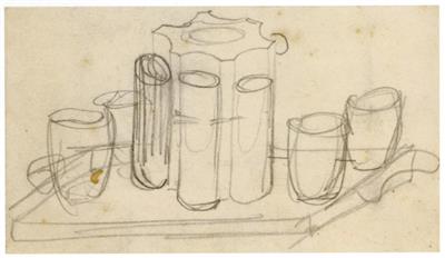 Adolf Loos, four liqueur glasses, Bakalowits, Vienna, c. 1900 - Jugendstil and 20th Century Arts and Crafts