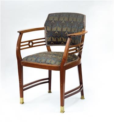 An armchair, attributed to Josef Maria Olbrich, Vienna c. 1910 - Secese a umění 20. století