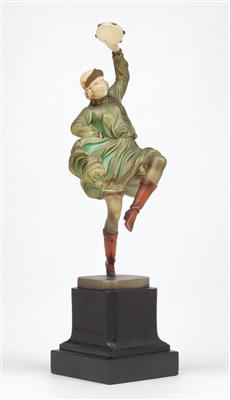 Ferdinand Preiss, (1882-1943), a Russian female dancer, model no. 1085, Berlin, c. 1920 - Jugendstil e arte applicata del XX secolo