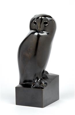 François Pompon (1855-1933), an owl, designed c. 1928 - Jugendstil e arte applicata del XX secolo