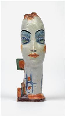 Gudrun Baudisch, a head, Wiener Werkstätte, 1927 - Jugendstil e arte applicata del XX secolo