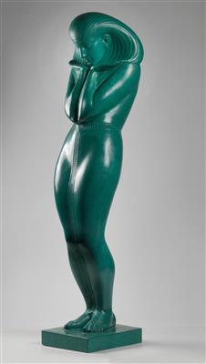 Gustav Gurschner (Mühldorf 1873-1970), a large figurine “Sklavin”, Vienna, 1920s - Jugendstil e arte applicata del XX secolo