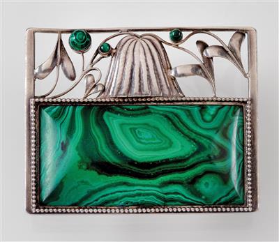 Josef Hoffmann, a brooch in original jewellery box, Wiener Werkstätte, 1911 - Jugendstil and 20th Century Arts and Crafts