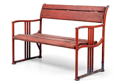 Josef Hoffmann, a park bench, model no. 563, designed c. 1900/05, executed by iron foundry August Kitschelt’s Erben, Vienna - Jugendstil e arte applicata del XX secolo