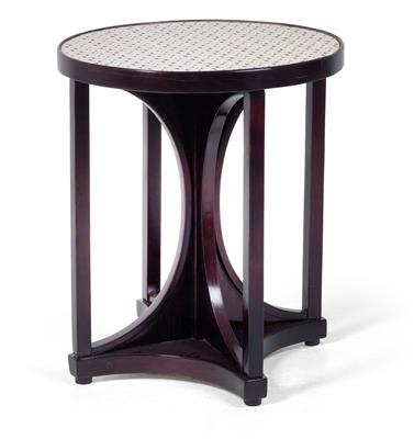 Josef Hoffmann, a round salon table, model no. 428, designed in 1910, executed by J. & J. Kohn, Vienna - Jugendstil and 20th Century Arts and Crafts