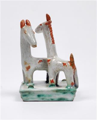 Kitty Rix, a group of little horses, Wiener Werkstätte, 1927 - Secese a umění 20. století