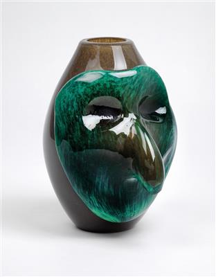 Toni Zuccheri (1937-2008), a vase “prova d’artista unica”, Barovier  &  Toso, 1984 - Jugendstil and 20th Century Arts and Crafts