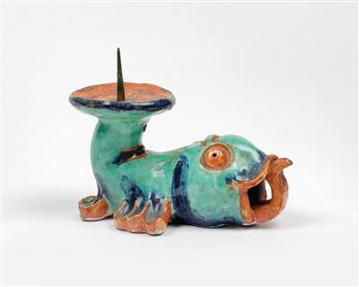 Vally Wieselthier, a candleholder in the shape of a fish, Wiener Werkstätte, 1927 - Secese a umění 20. století