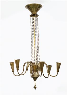 A ceiling lamp, in the manner of Otto Prutscher, Vienna, c. 1925 - Secese a umění 20. století