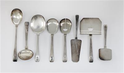 A large silver cutlery set (110 pieces), Franz Bahner AG, Düsseldorf, c. 1900 - Jugendstil and 20th Century Arts and Crafts