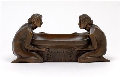 Gustav Gurschner, two bowl bearers, Vienna, c. 1905/10 - Secese a umění 20. století