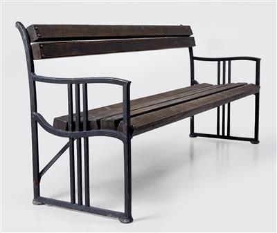 Josef Hoffmann, a park bench, model number: 563, designed c. 1900/05, executed by Eisengießerei August Kitschelt’s Erben, Vienna - Secese a umění 20. století