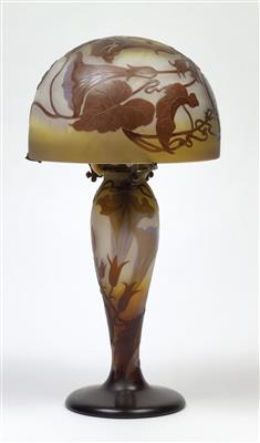 A table lamp with trumpet vines, Emile Gallé, Nancy, c. 1910 - Jugendstil and 20th Century Arts and Crafts