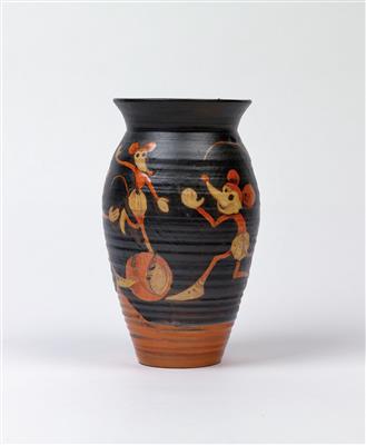 A vase “dancing mice”, Keramos, Vienna, c. 1928 - Jugendstil e arte applicata del XX secolo