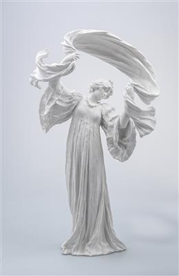 Agathon Leonard (Lille 1841-1923 Paris), a dancing girl with sash - “Danseuse à écharpe”, designed in 1898 - Jugendstil and 20th Century Arts and Crafts