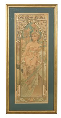 Alphonse Mucha (Eibenschütz 1860–1939 Prague), “Morning Awakening” from the “Times of the Day” series, 1899 - Jugendstil e arte applicata del XX secolo