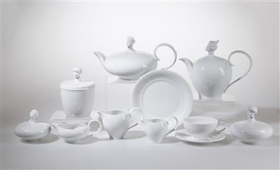 Ena Rottenberg, a large coffee and tea service, “Orient” with “exotic heads”, 38 pieces, designed in 1930 - Jugendstil and 20th Century Arts and Crafts
