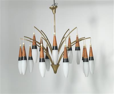 A large fifteen-arm chandelier, probably Rupert Nikoll, Vienna c. 1955 - Jugendstil e arte applicata del XX secolo