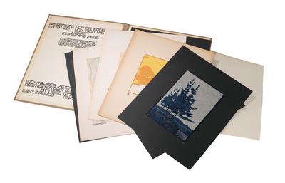 Maria Vera Brunner-Frieberger, portfolio with 10 artistic works: “Collection of feelings of gratitude for Marianne Zels in the period 1906-1909”, Vienna 1909 - Secese a umění 20. století