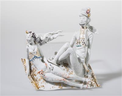 Peter Strang, “Flying carpet”, model year: 1968, model number: V 282 (73361), executed by Meissen Porcelain Factory, after 1972 - Secese a umění 20. století