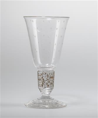 A goblet with dedication by Rudolf Junk, Vienna, c. 1913 - Secese a umění 20. století
