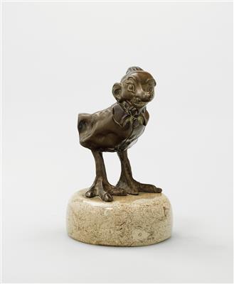 Richard Teschner (Karlsbad 1870-1948 Wien), groteske Skulptur eines Vogels, Wien, um 1910 - Jugendstil und angewandte Kunst des 20. Jahrhunderts