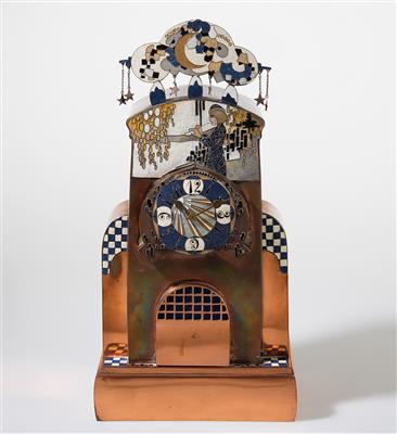 A Secessionist table clock, c. 1900 - Jugendstil e arte applicata del XX secolo