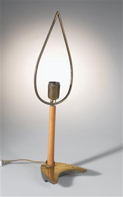 Carl Auböck, kippbare Tischlampe, vgl. Modellnummer 22, Werkstätte Auböck, Wien, um 1949 - Jugendstil u. angewandte Kunst d. 20. Jahrhunderts