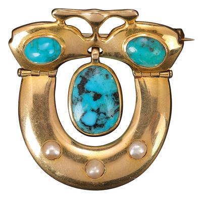 Ferdinand Christian Morawe, a brooch, Murrle, Bennett & Co., London, c. 1900 - Secese a umění 20. století