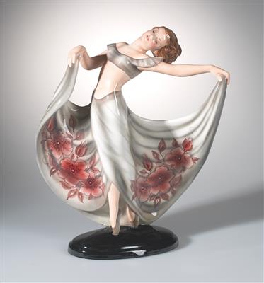 Josef Lorenzl, “female dancer”, model number: 1445, executed by Keramos, Vienna, as of 1950 - Secese a umění 20. století