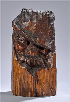 Franz Zelezny (Vienna 1866-1932), sculpture of a bearded male head with hat, Vienna, 1908 - Jugendstil and 20th Century Arts and Crafts