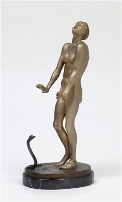 Friedrich Gornik (Austria 1877–1943), a female figure with snake, Vienna c. 1930 - Jugendstil and 20th Century Arts and Crafts