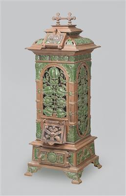 A cast iron stove with Art Nouveau elements, Bohemia, c. 1900 - Jugendstil and 20th Century Arts and Crafts