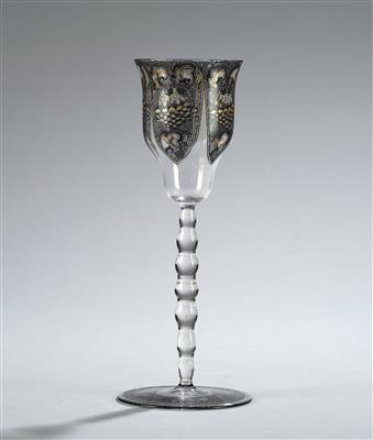 Karl Massanetz (Steinschönau 1890 – 1918 Lämmerle), a goblet, workshop of Karl Massanetz, Steinschönau, for J. & L. Lobmeyr, Vienna, 1914 - Jugendstil and 20th Century Arts and Crafts