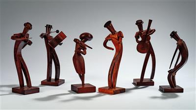 Sechs Tänzer und Musiker, um 1960 - Jugendstil und angewandte Kunst des 20. Jahrhunderts