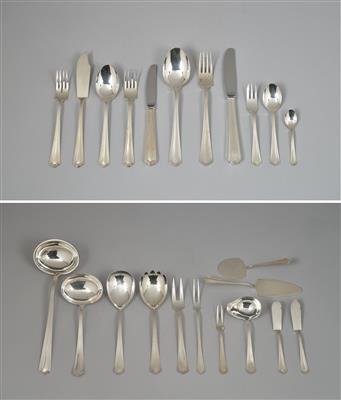A silver cutlery set "Mirabell", 81 pieces, Alexander Sturm, after May 1922 - Jugendstil e arte applicata del XX secolo
