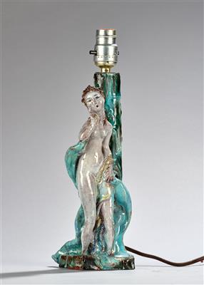 Susi Singer-Schinnerl, Lampenfuß mit Frauenfigur, Grünbach am Schneeberg, nach 1925 - Jugendstil und angewandte Kunst des 20. Jahrhunderts