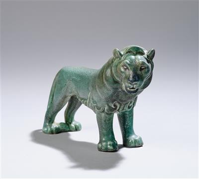 Eduard Klablena, a lion, model number: 578, designed in c. 1918, Vienna and Langenzersdorf - Secese a umění 20. století