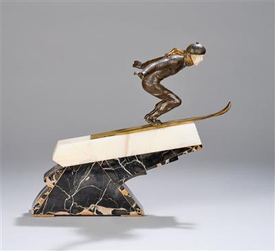 Jean Jacquemin (Jaquemin, 1894-1941), a ski jumper, France, c. 1925 - Secese a umění 20. století