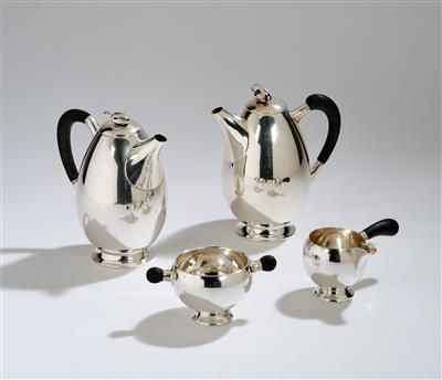 Jens Sigsgaard, a four-part silver mocha service, Copenhagen, 1949 - Jugendstil e arte applicata del XX secolo