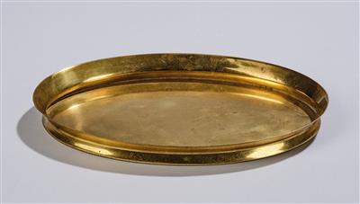 Josef Hoffmann, an oval tray (“Tasse”), designed in 1923, executed by the Wiener Werkstätte, 1923–31 - Secese a umění 20. století