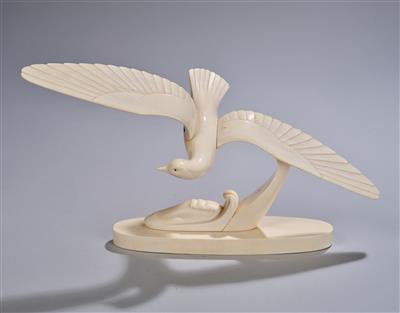 An ivory seagull in the Art Déco style, c. 1920/30 - Jugendstil and 20th Century Arts and Crafts