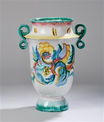 Vally Wieselthier (1895-1945), große Henkelvase, Wiener Werkstätte, um 1927 - Jugendstil und angewandte Kunst des 20. Jahrhunderts